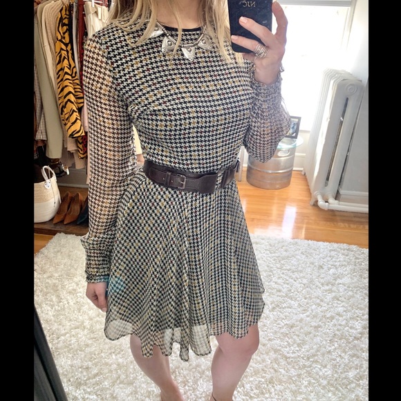 Zara houndstooth dress - Picture 2 of 8
